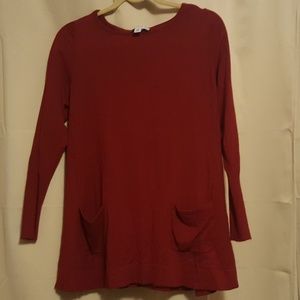 Susan Graver Red Sweater M